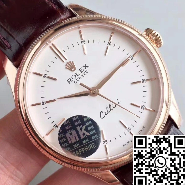 Factory White Rolex Dial MKS 50505 V4 Cellini 0215